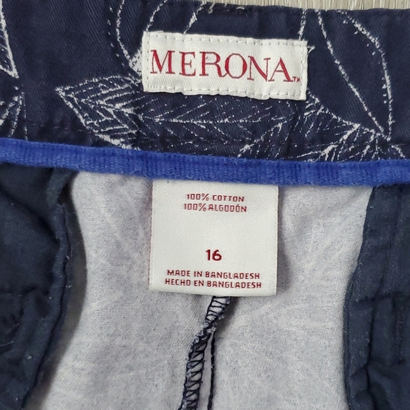 Merona Navy Chino Shorts - Picture 3 of 4